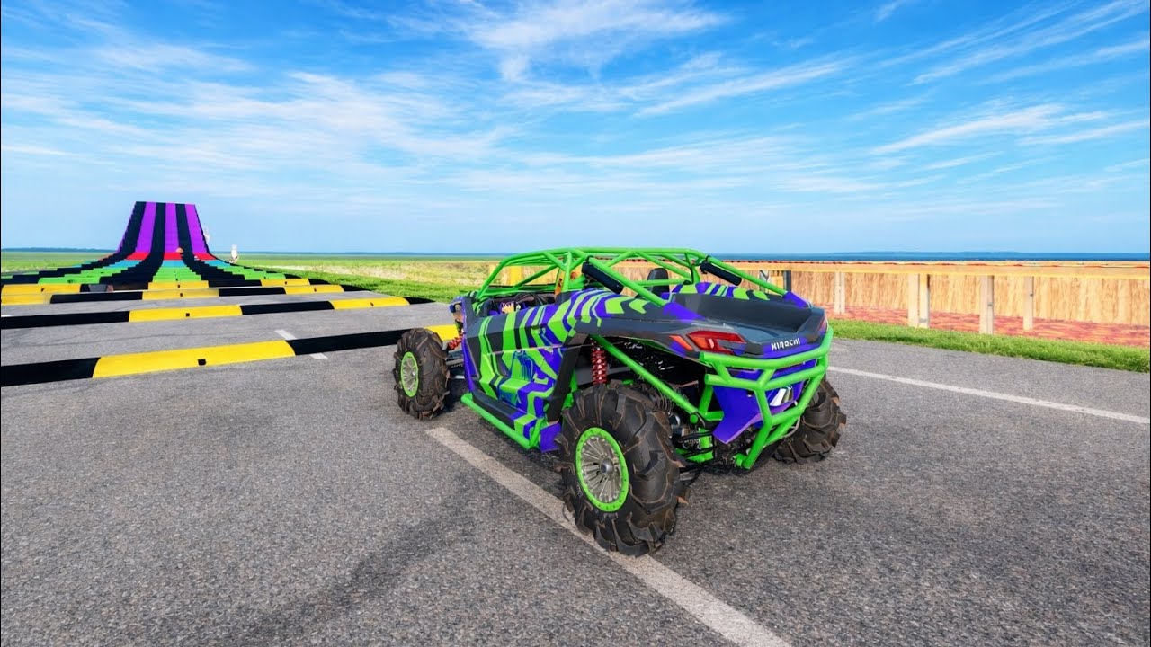 Cars vs 100 Speed Bumps #6– BeamNG.Drive