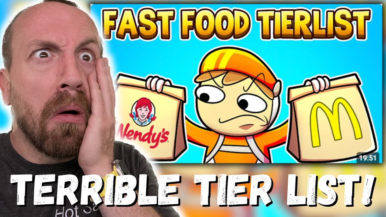 TERRIBLE TIER LIST!?! SocksStudios fast food tier list (REACTION!!!)
