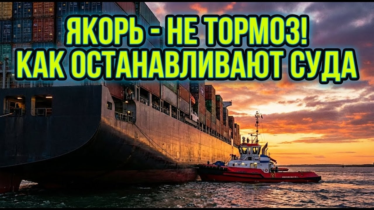 Почему якорь — это не тормоз? Секреты парковки 100 000 тонн стали.