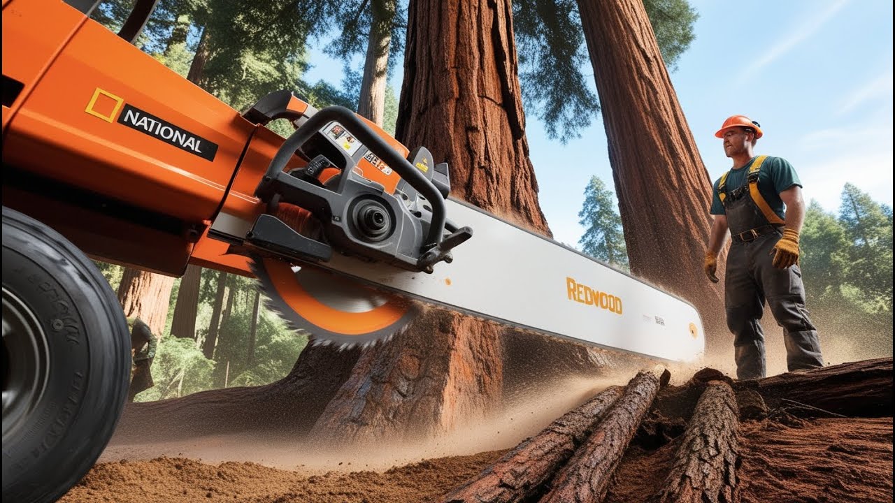 Monster Machines at Work Extreme Tree Cutting & Stump Removal Power |WoodSaw Central