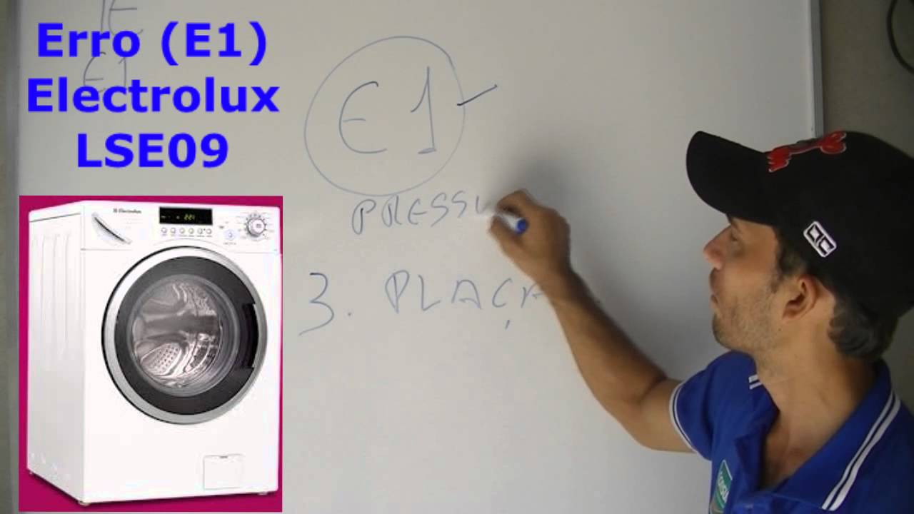 🔴Erro (E1) lava e seca electrolux LSE09