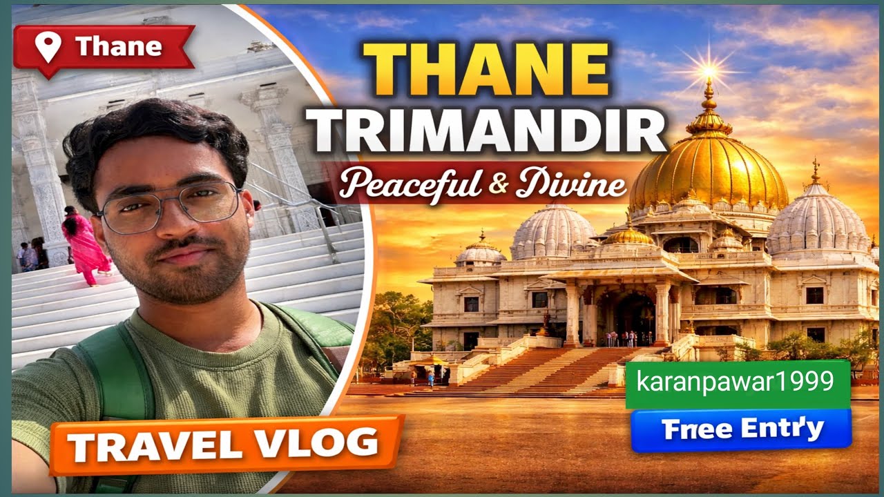 Thane Trimandir Darshan Vlog | new mandir in thane  | thane new mandir 🙏