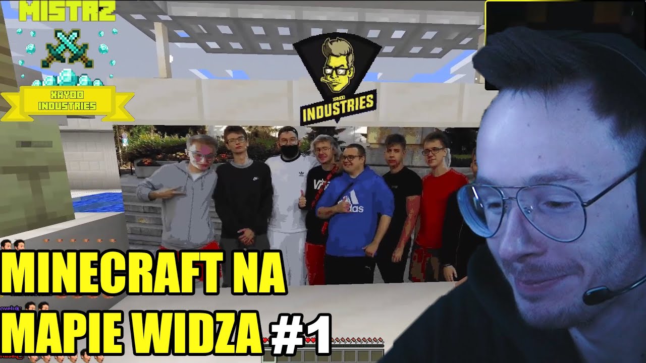 XAYOO MINECRAFT Z EKIPĄ NA MAPIE WIDZA #1 - Parkour, Labirynt, 7 ways to die