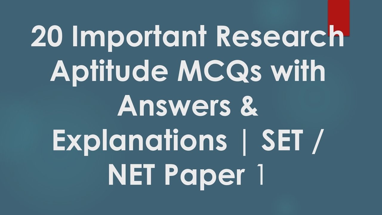 Research Aptitude MCQs | Top 20 Expected Questions for UGC NET| With Answers & Explanations
