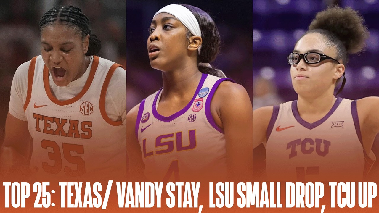 Объявлен рейтинг NCAA Top 25: Техас и Вандербильт остаются в рейтинге, LSU немного опускается в р...