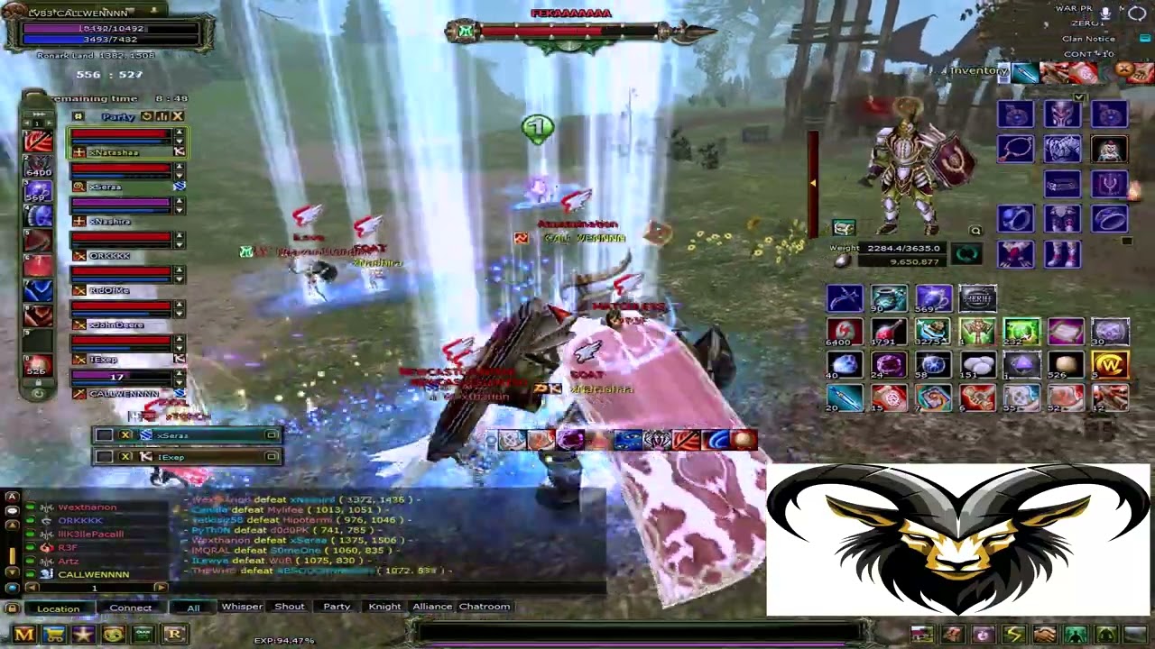 GOAT vs NEWCASTLEUNITED 8v8 #zero #knightonline