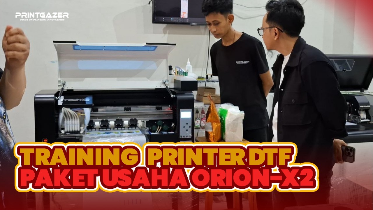 MUSIM HARI RAYA! PERMINTAAN SABLON MAKIN MENINGKAT! Training PGZ Paket Usaha Printer DTF ORION-X2!