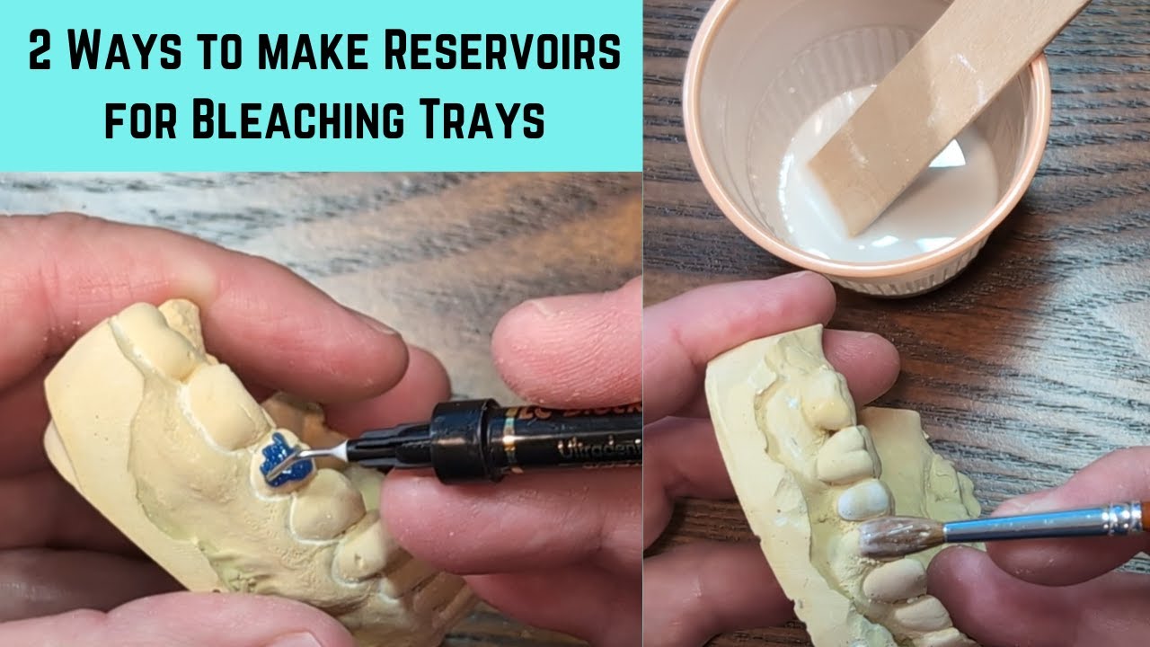 How to make bleaching tray reservoirs.