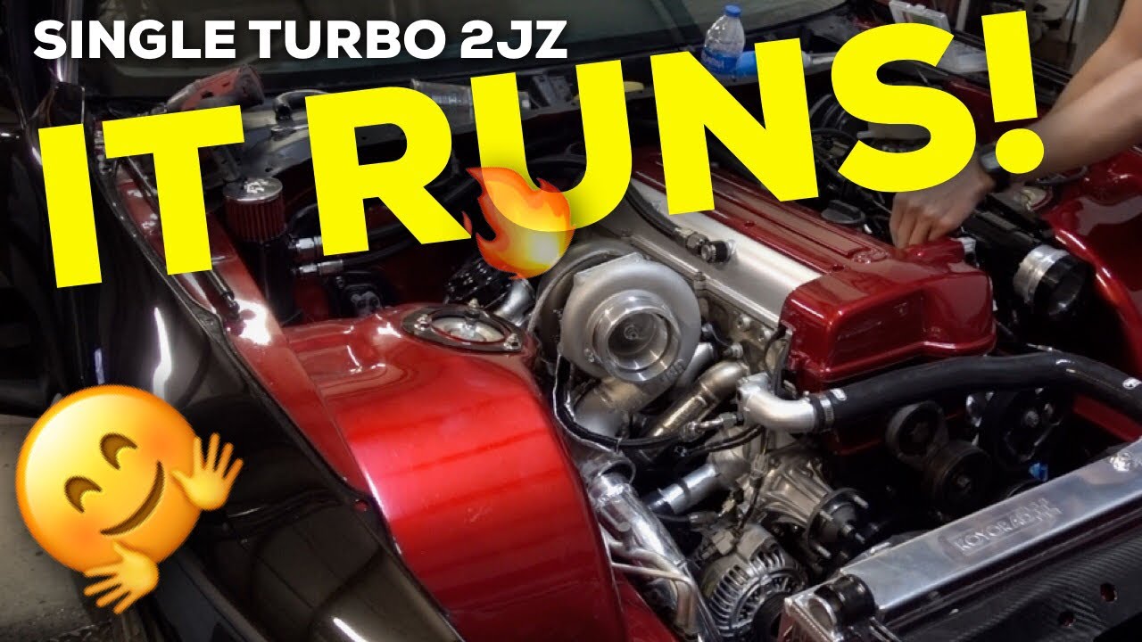 Сборка Toyota Supra PT.30 MKIV — Single Turbo 2JZ Первый запуск за много лет!
