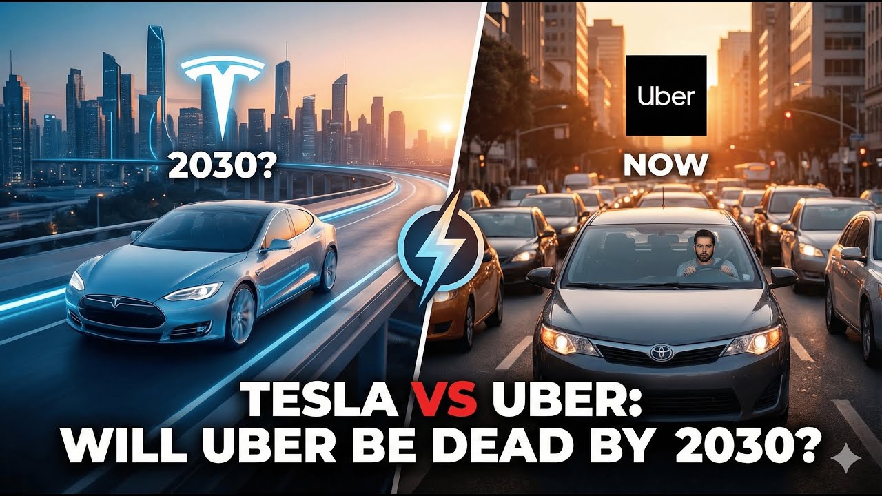 TESLA vs Uber : Will UBER Be Dead by 2030? | Business Wars Case Study | Think School