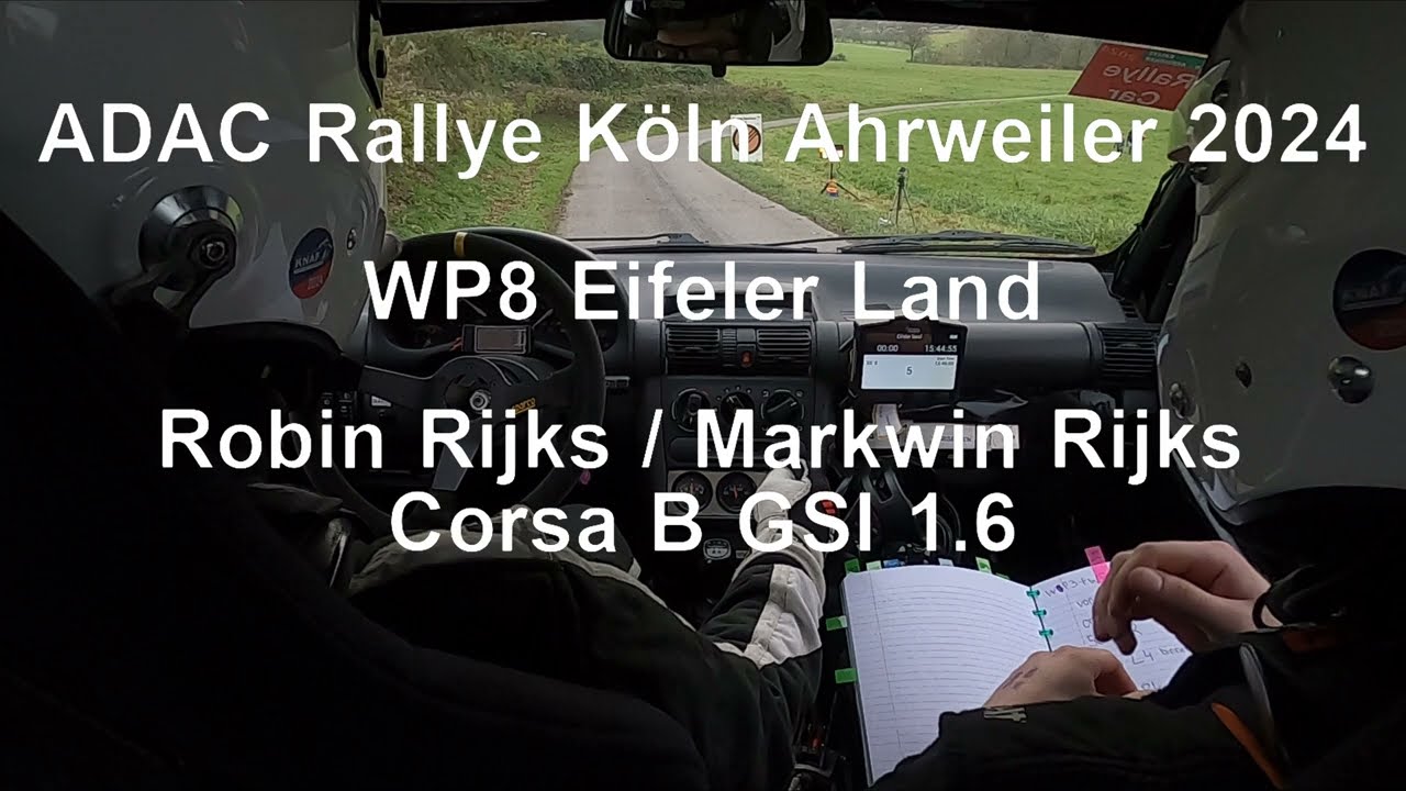 ADAC Rallye Köln-Ahrweiler 2024 | WP8 Eifeler Land | Rijks/Rijks | Corsa B GSI 1.6 |