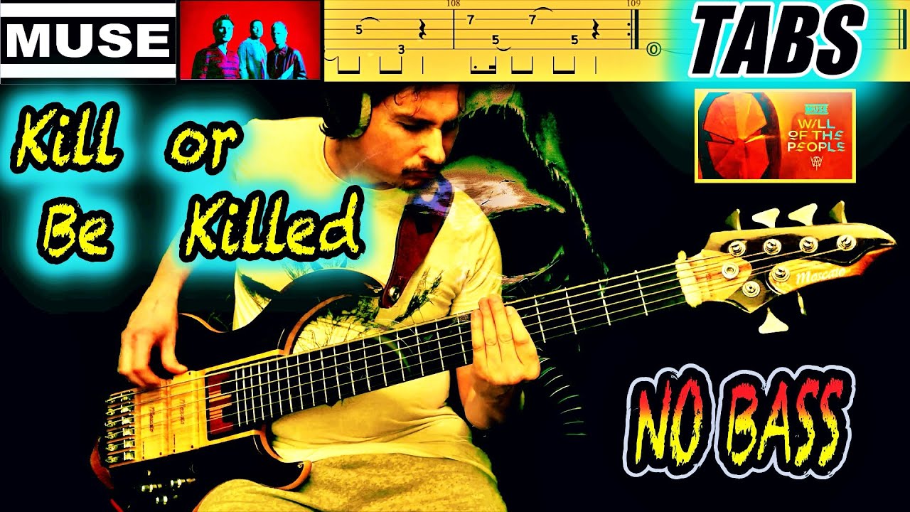 MUSE - Kill or be Killed (NO Bass) + Play along TABS