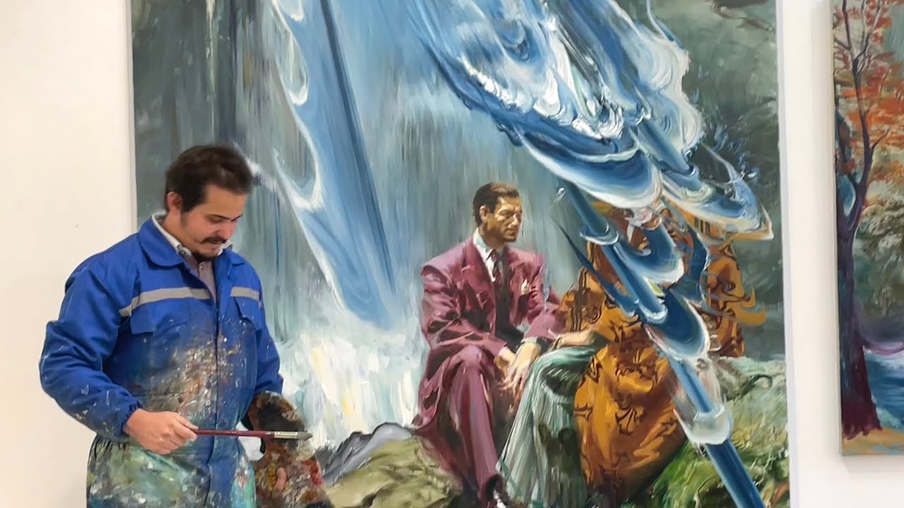 Painting a Contemporary waterfall | by Richard Somonte 