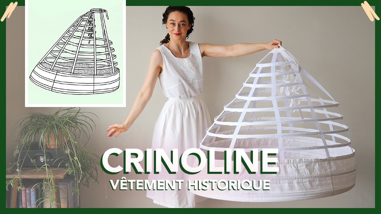 Couture d'une Crinoline Elliptique 1865 avec le Patron Truly Victorian