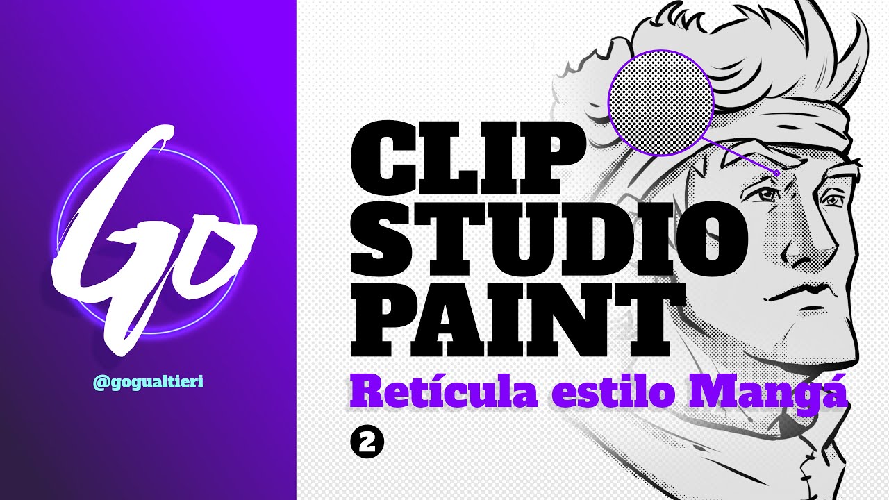 CLIP STUDIO PAINT (CSP) - Como aplicar retículas (screentones)