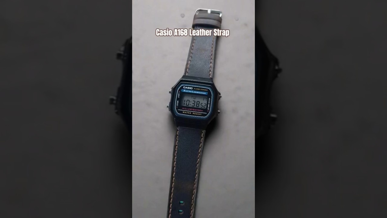 Casio A168 full grain leather strap. How does it look? 