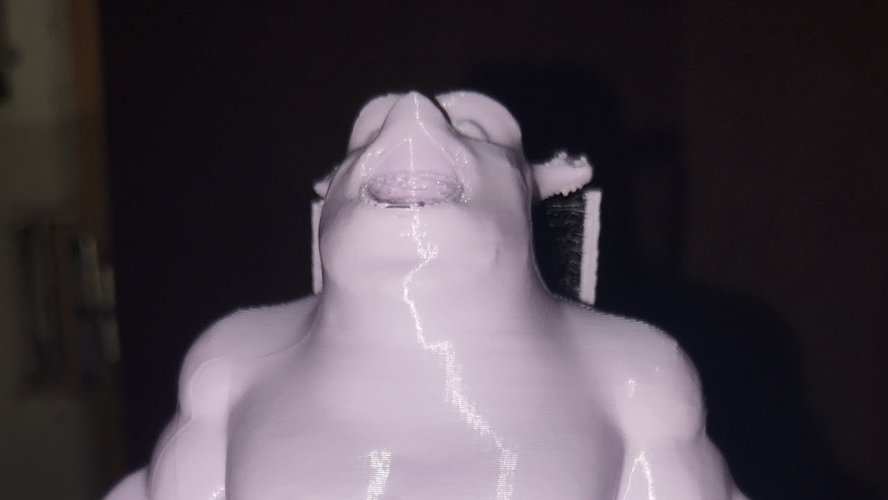 imprimiendo un porta pasta dental de Shrek