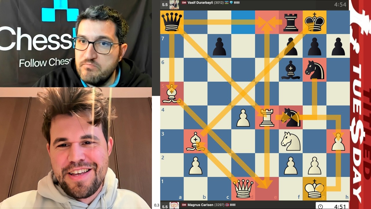 Crazy BOMBA! GM Magnus Carlsen vs GM Vasif Durarbayli