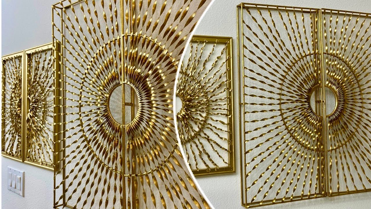 HIGH END Wall Art from RECYCLED Cans! DIY WALL DECOR/ Recycling Hack