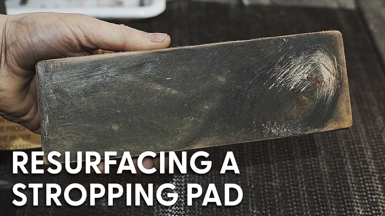 How to clean and apply new compound on a stropping pad/block
