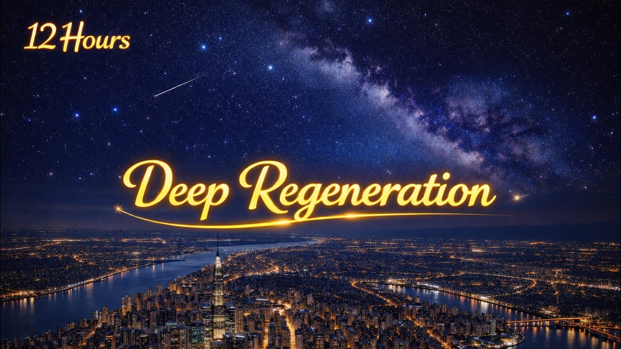 🌌 12 Hours of Deep Regenerative Sleep | Healing Frequencies & Night Atmosphere