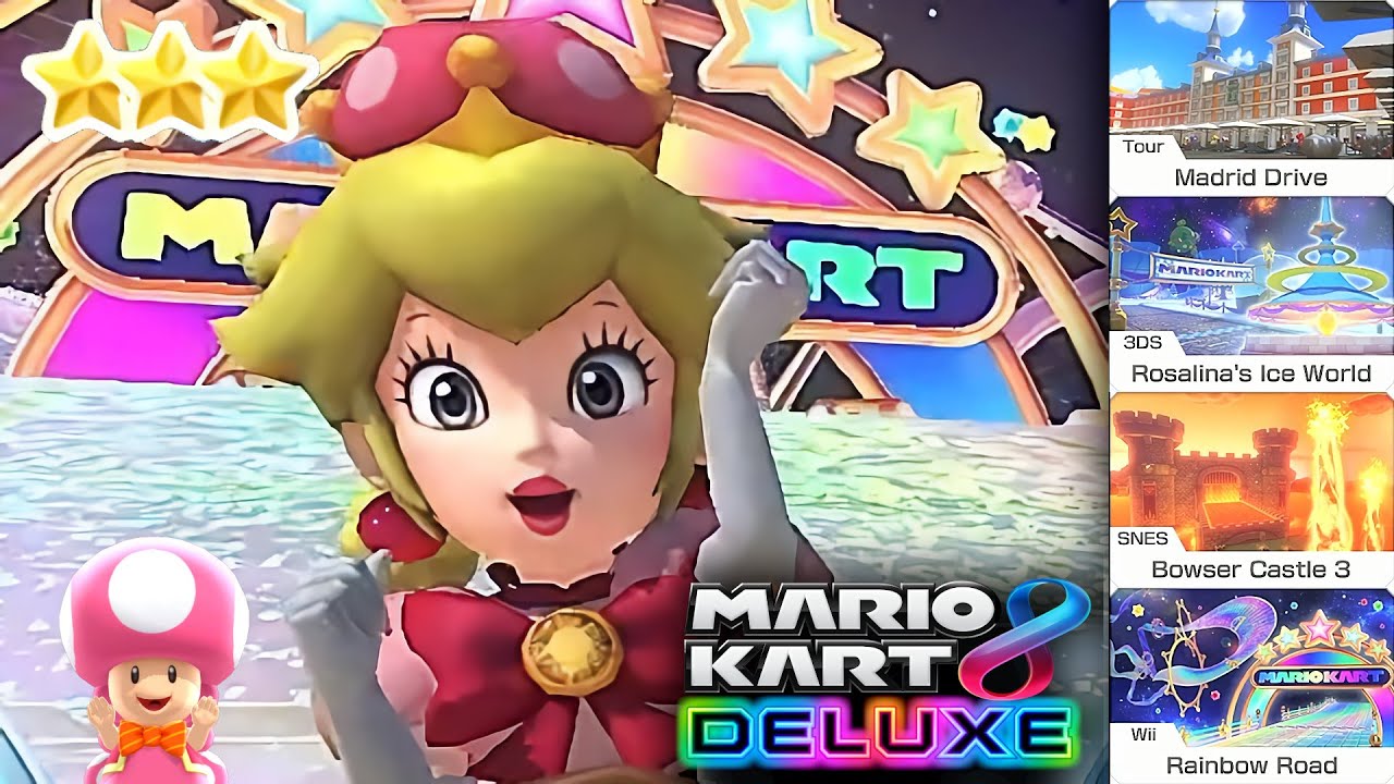 Mario Kart 8 Deluxe Peachette Gameplay Spiny Cup (DLC Wave 6)