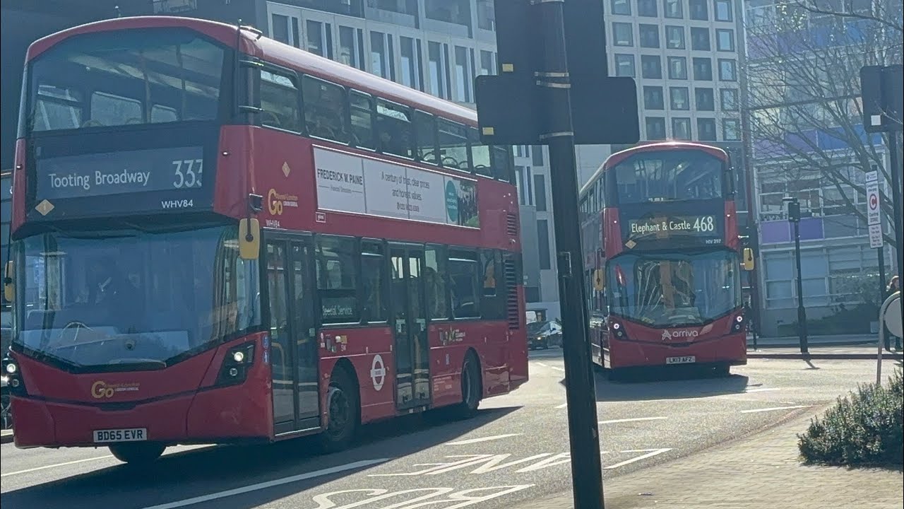 4 Elephant & Castle buses are 133,333,468 & P5