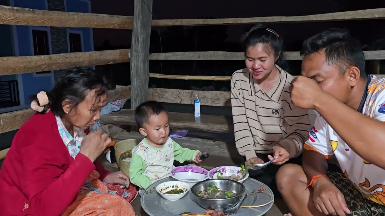กลับถึงเถียงนากินข้าวแลงเมนูต้มเนื้อเปื่อย แจ่วเพี้ยขมๆ