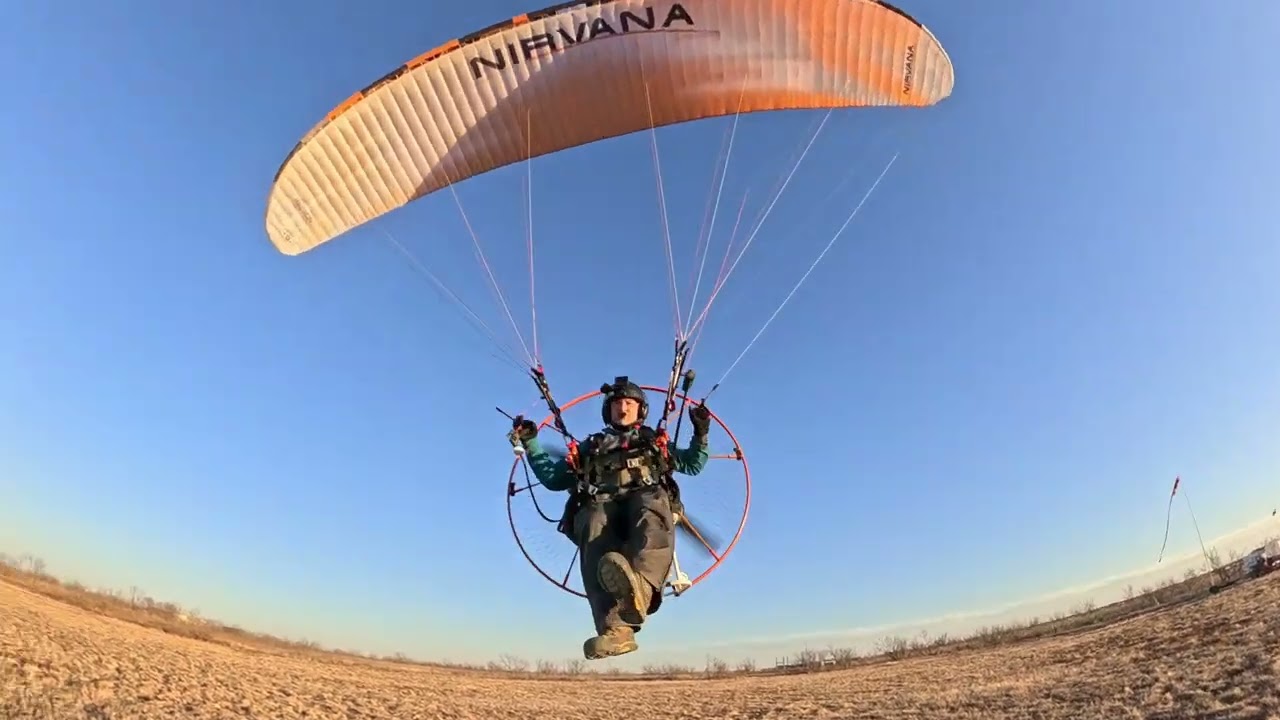 Paramotor fly by