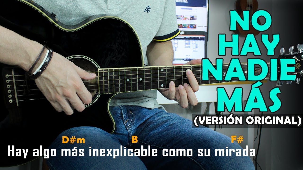 No Hay Nadie Más Sebastián Yatra - Tutorial de Guitarra | TABS, LETRA Y ACORDES