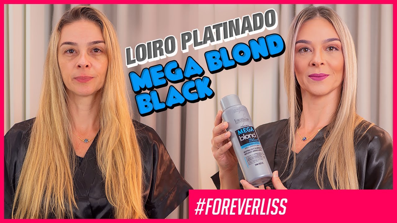 Máscara Matizadora Mega Blond Black Forever Liss