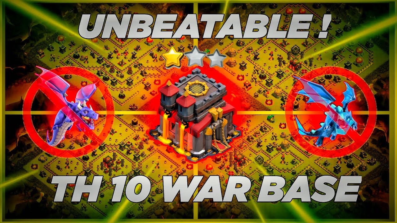 Th10 war base|Top 10|town hall 10 anti dragon base links|th 10 base link|coc