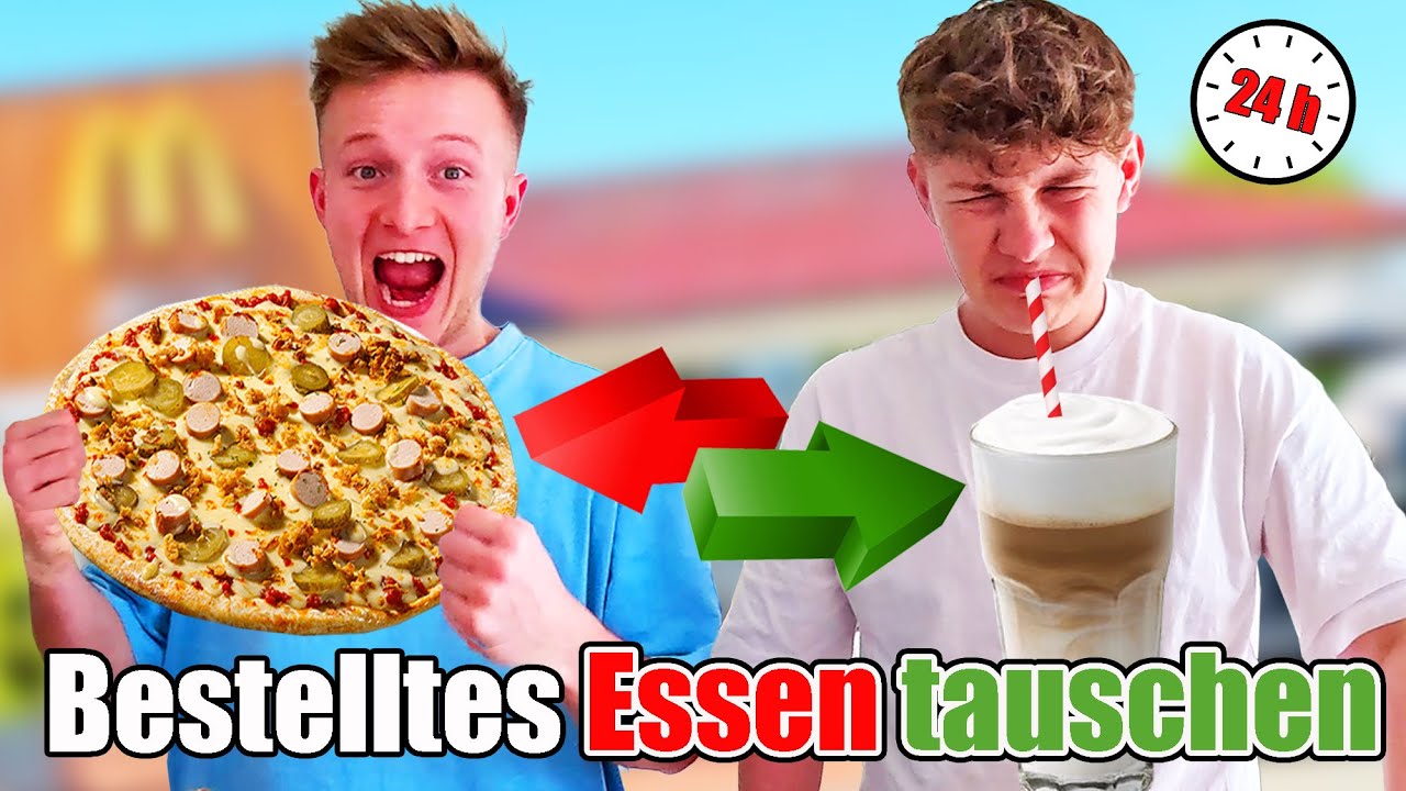 Bestelltes Essen TAUSCHEN (für 1 Tag) mit @Echtso  und @Ash5ive  🍕🍔 TipTapTube