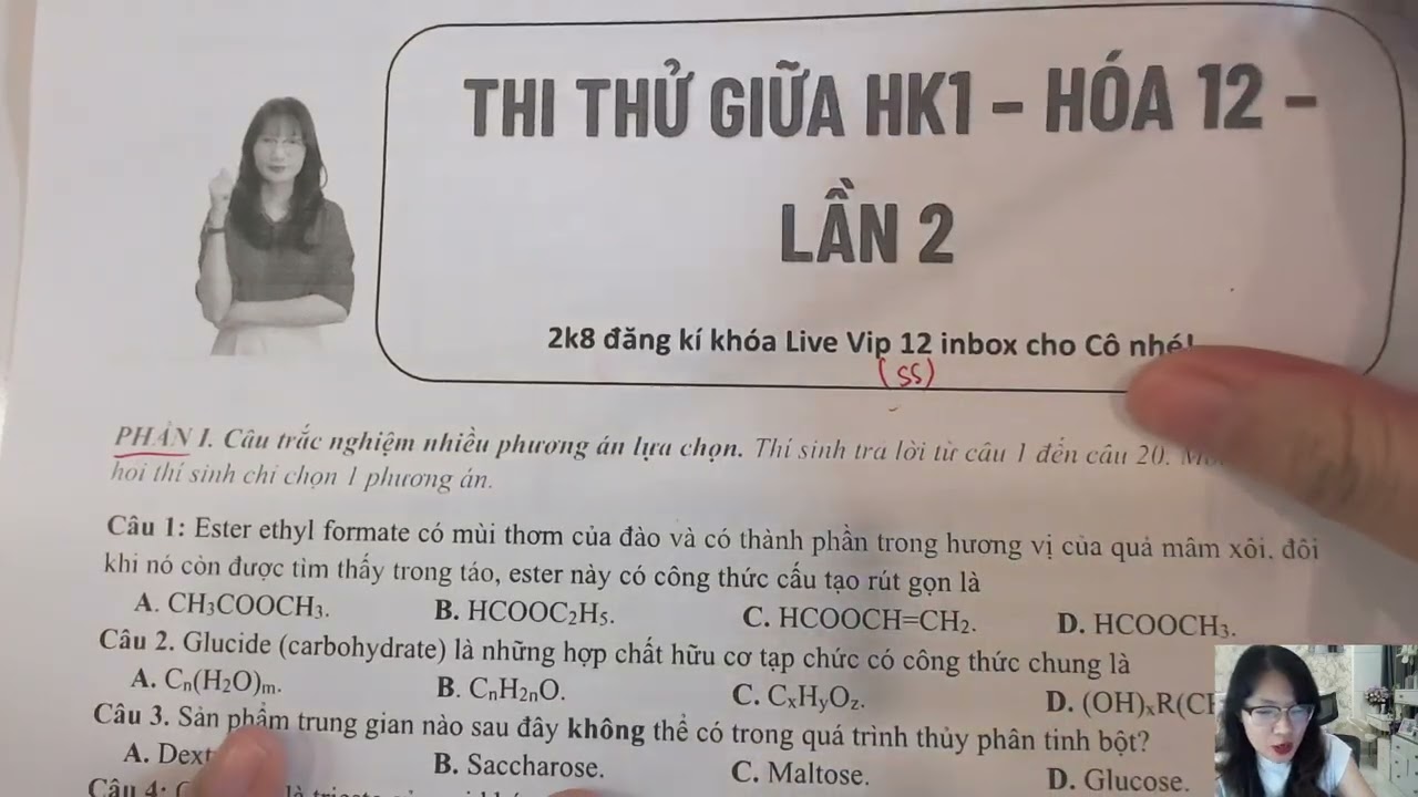 GIẢI ĐỀ ÔN THI GIỮA HK1 - HÓA 2 - ĐỀ 2