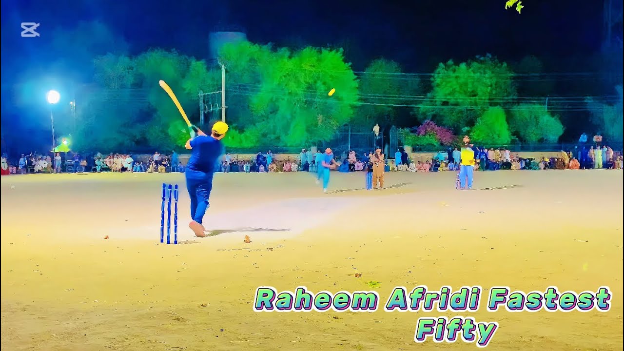 Raheem Afridi Fastest fifty Tennis ball Tournament 2025