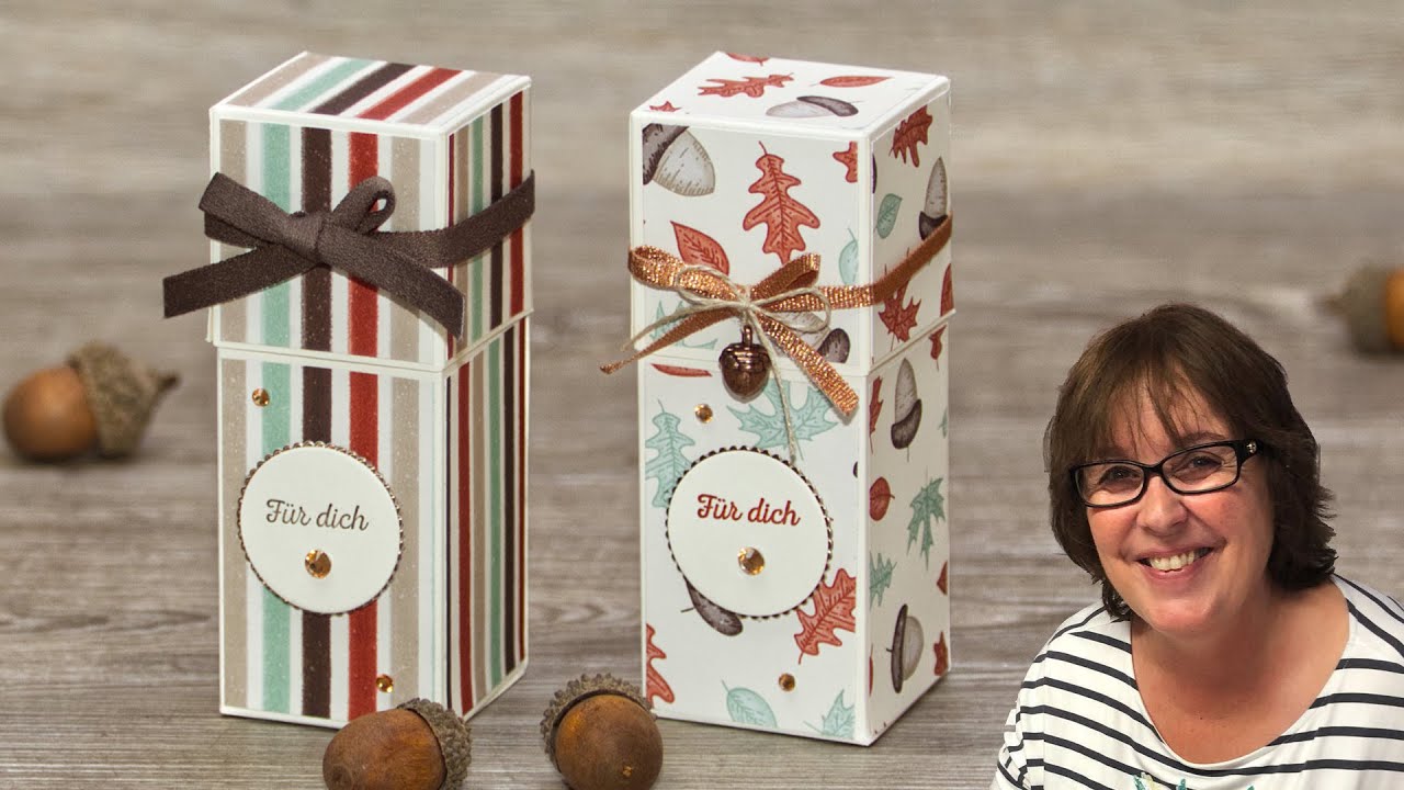 Selbstschließende Box „Goldener Herbst“・Self-Closing Box・Stampin’ Up!