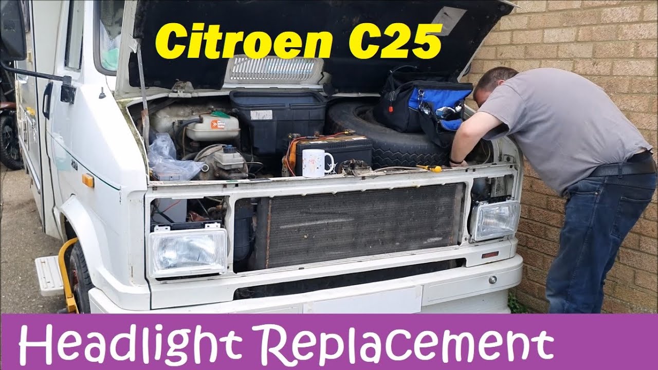 Замена фар на моем Citroen C25 1990 года