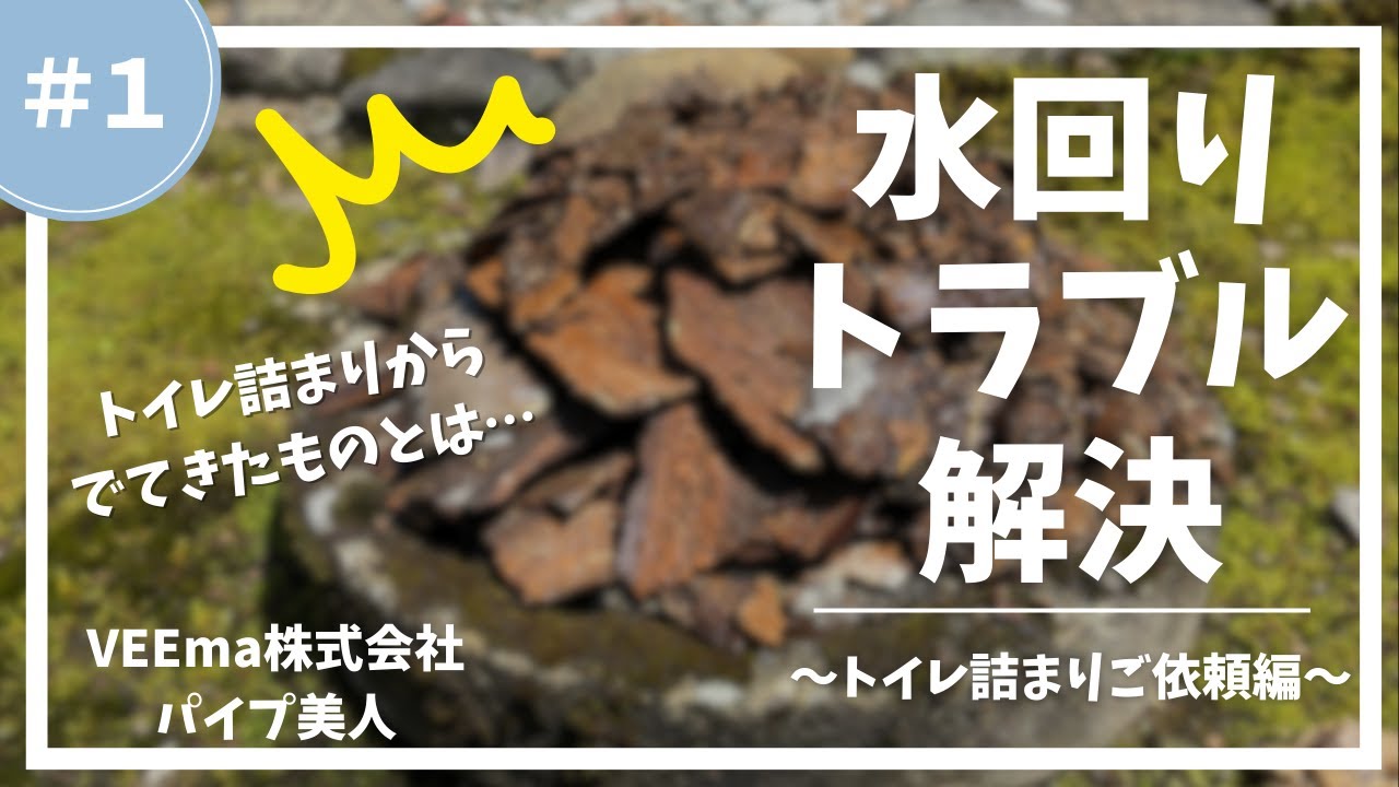 水回りトラブル解決～トイレ詰まりご依頼編～＃1【VEEma株式会社】【パイプ美人】#トイレ詰まり #VEEma株式会社　#パイプ美人　＃超高圧洗浄