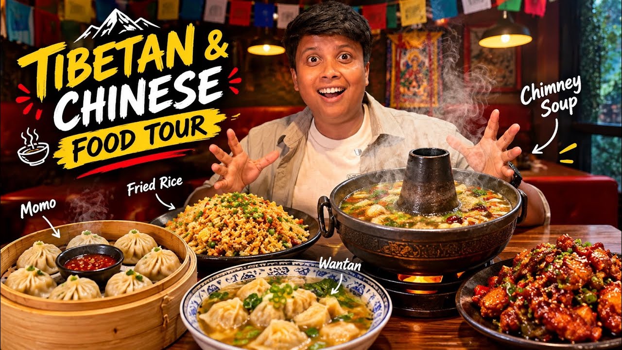 Best Tibetan food in our Kolkata🔥Best Chimney Soup,Kothey Momo,Burnt Garlic Rice & more🥟🍲Bong Insane