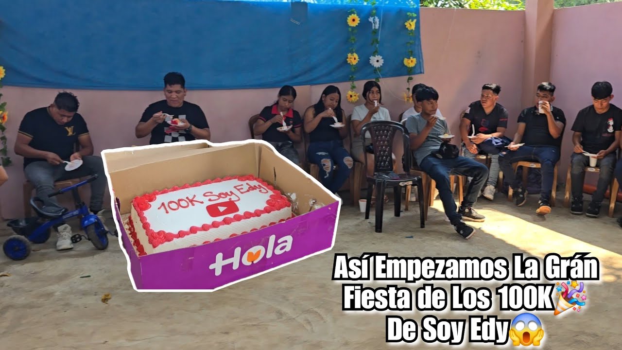 EDY les Mandó hacer este Pastel de los 100K de Soy Edy🎉 Así empezamos La Grán Fiesta😱