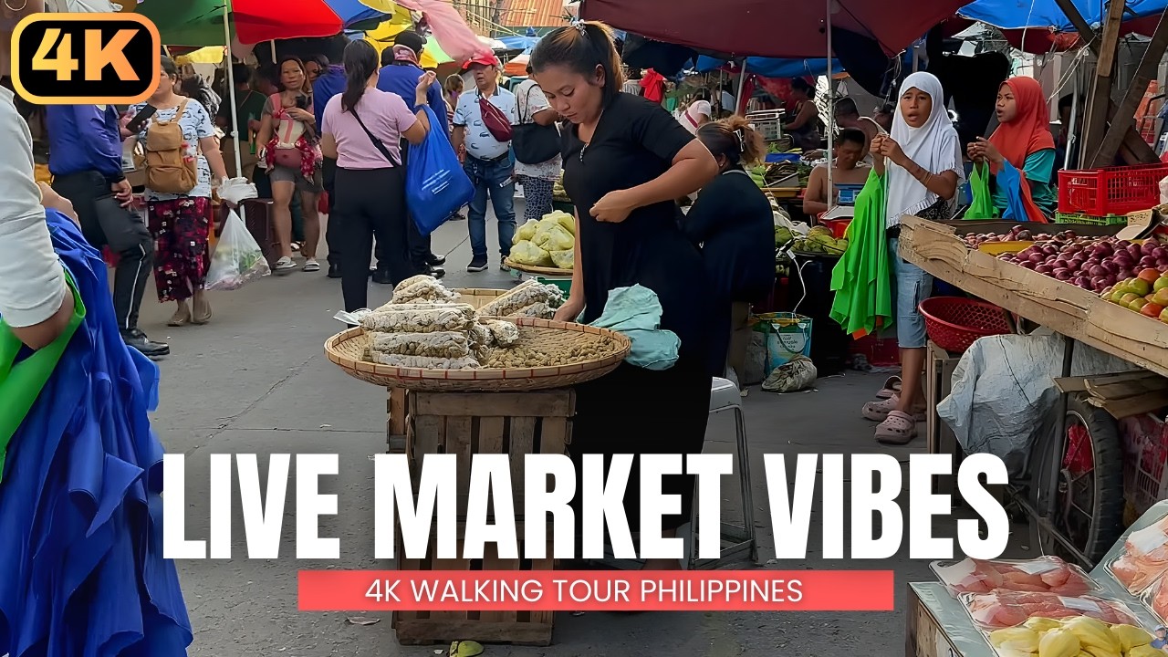 [4K] Exploring Bustling Public Market of General Santos City Philippines | Uncut Walking Tour