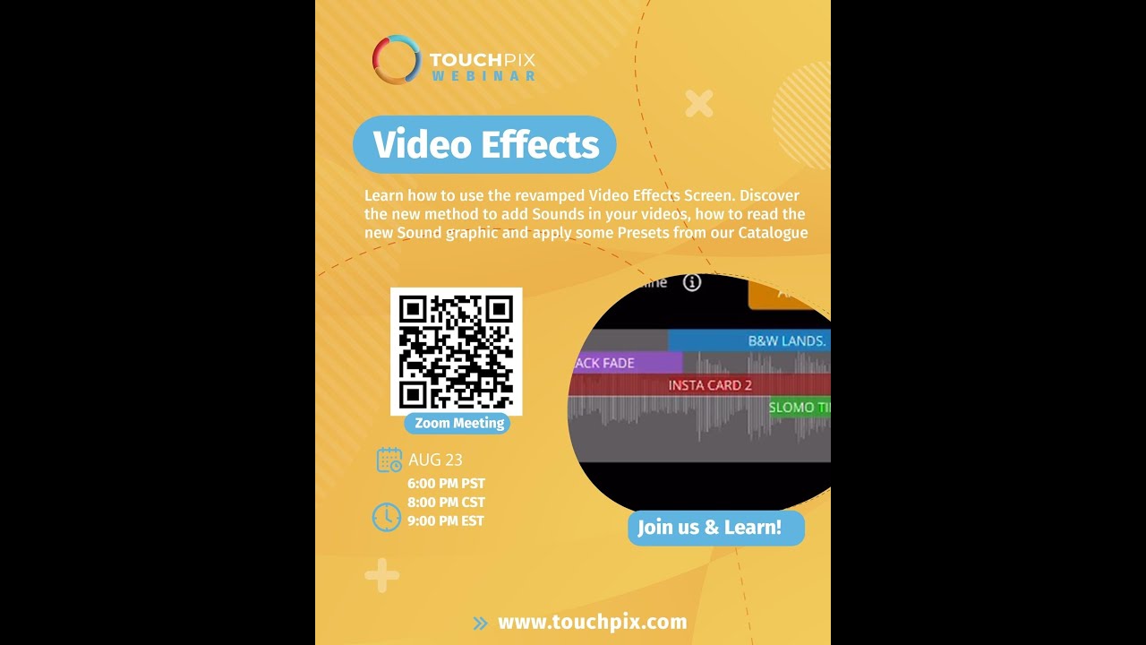 8.23.23 Video Effects Touchpix Webinar| Exclusive Touchpix Releases| Best iOS Photo Booth Appp