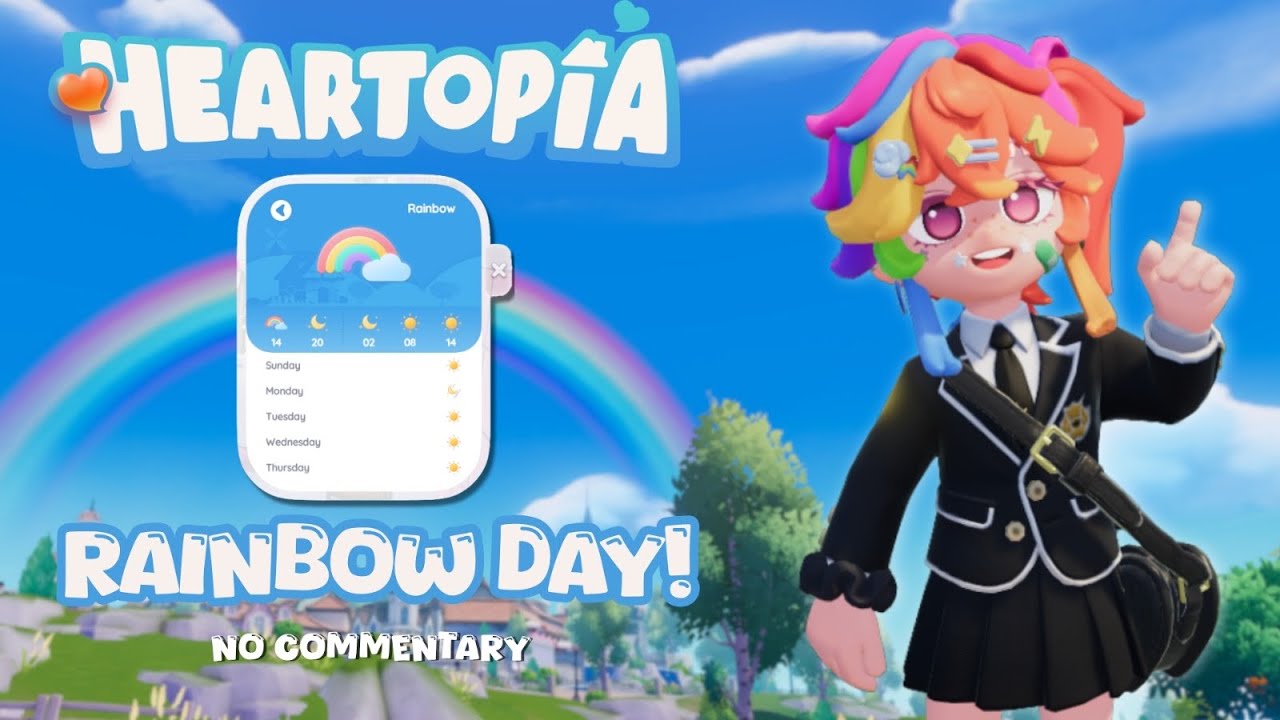 🔴Finally its Rainbow day in Heartopia! | Cozy Lo-Fi Gameplay with No Commentary