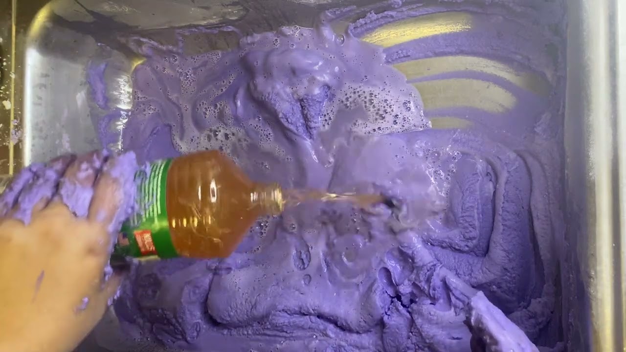 💜💜Baking Soda Powder Play to Paste💜💜Part 2
