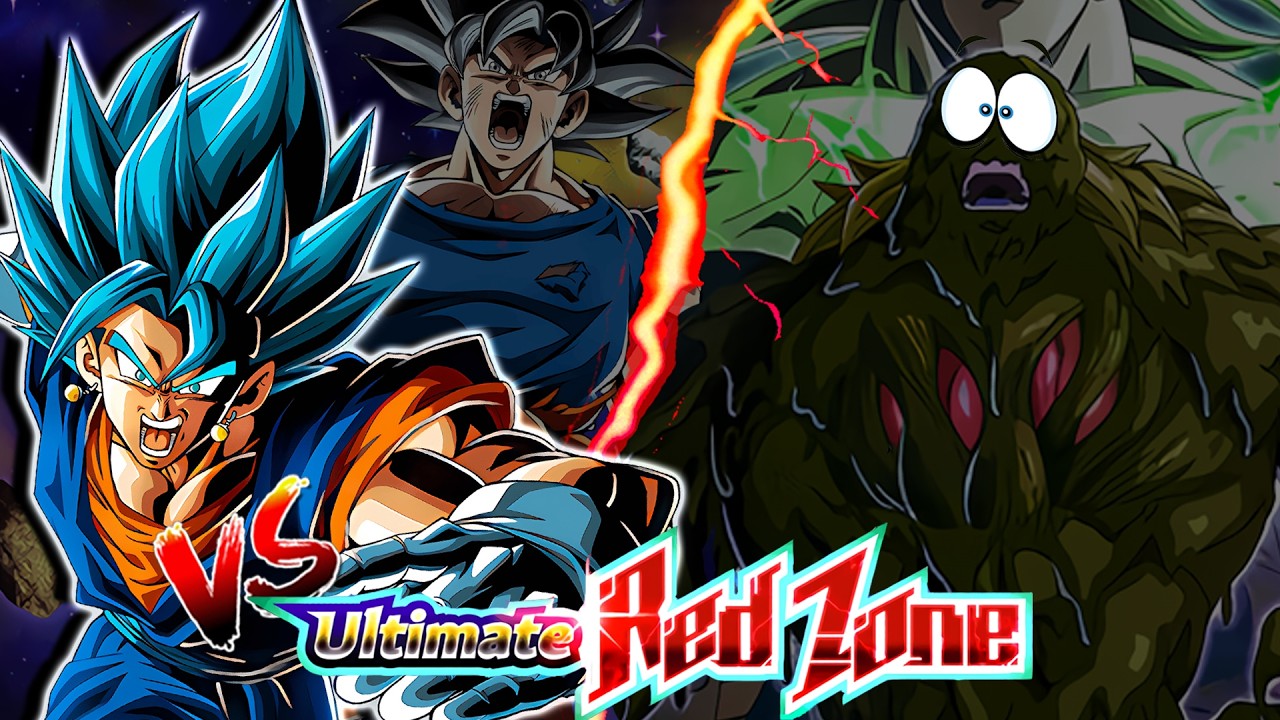THESE SAIYANS HAVE NO LIMITS! AGL LR Vegito and Phy UI Goku Vs Red Zone Bio Broly! [Dokkan Battle]