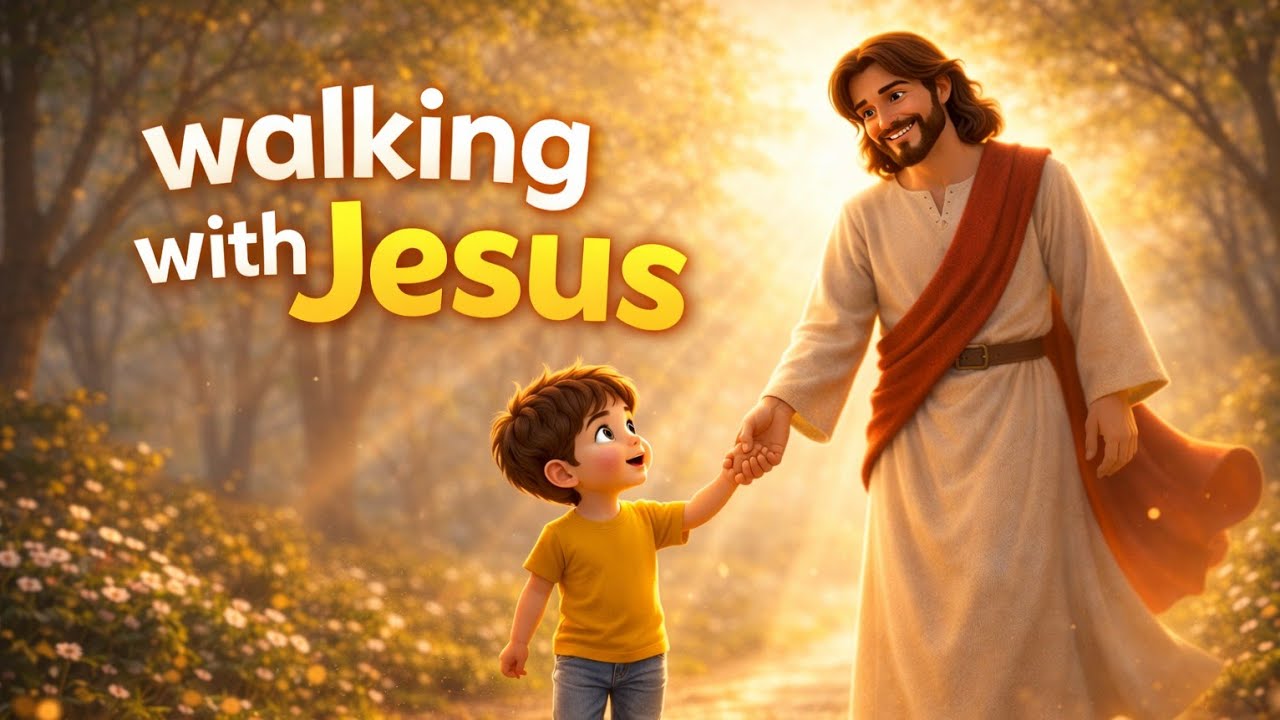 Walking with Jesus song | Bible school for Kids