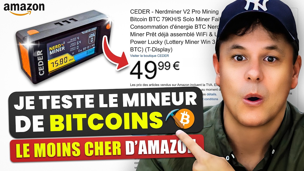 Je teste le Mineur de Bitcoin le MOINS CHER d'Amazon !