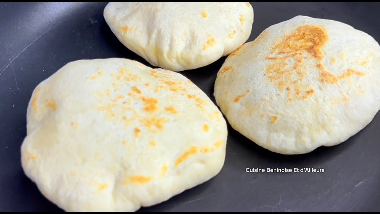 Pain cuit à la poêle || Pain pita