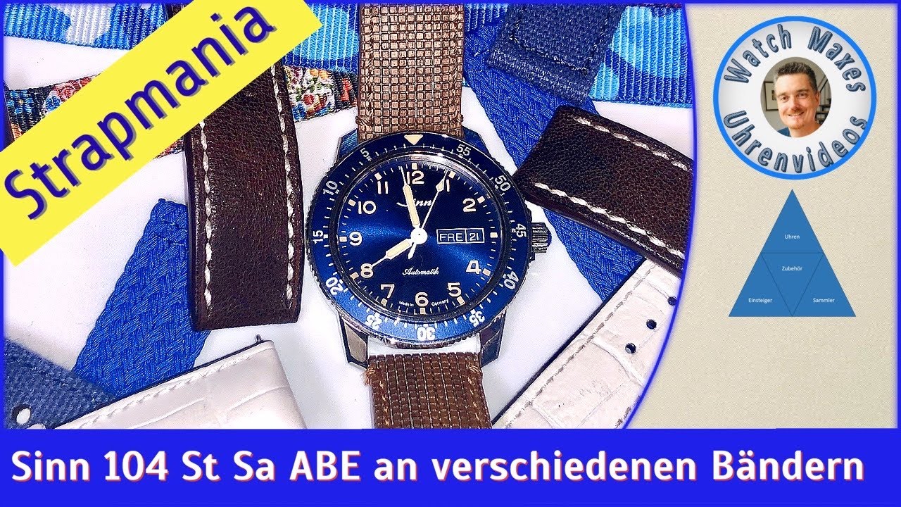 Strapmania: Sinn 104 St Sa ABE {10 verschiedenen Bänder}