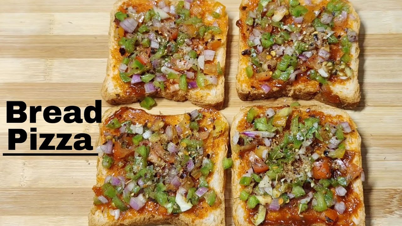 10 Minutes Instant Bread Pizza On Tawa | Tawa Bread Pizza | Bread Pizza Recipe | Nasta Recipes |